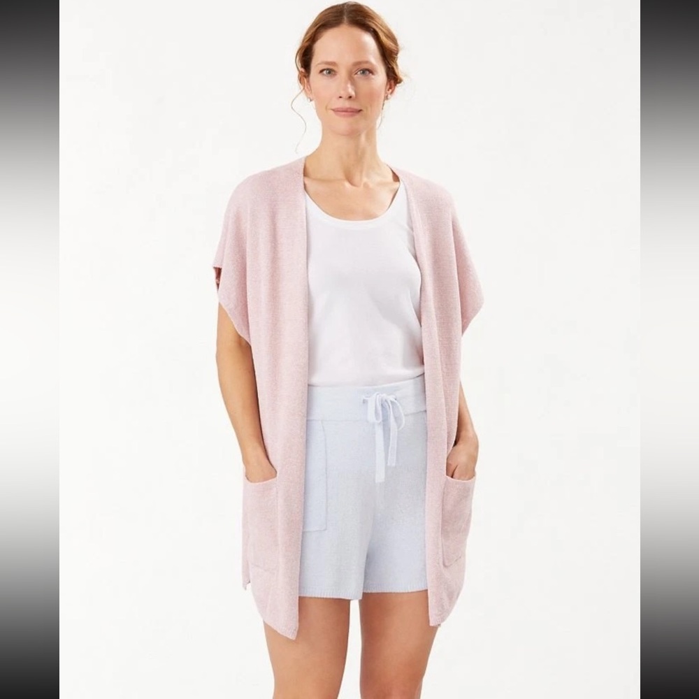 Tommy Bahama Soft Putty Sleeveless Cardigan putty S/M